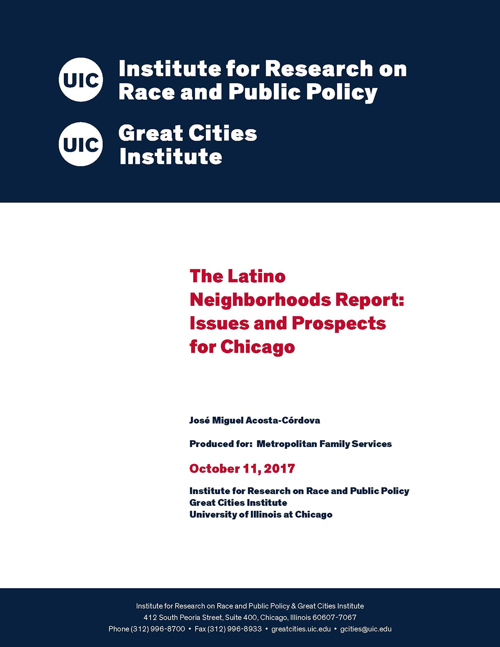GCI IRRPP Latino Neighborhoods Report cover