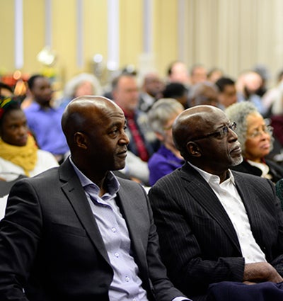 Founder of IRRPP seated at a Bowman Lecture